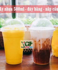 Ly nhựa 500 ml đáy bằng nắp cầu Pleiku